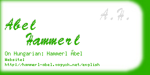 abel hammerl business card